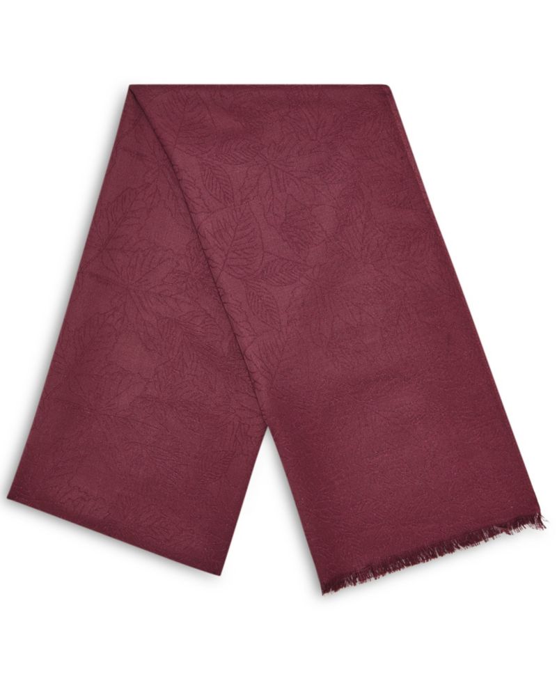 Pashmina Lurex Leaf Scarf