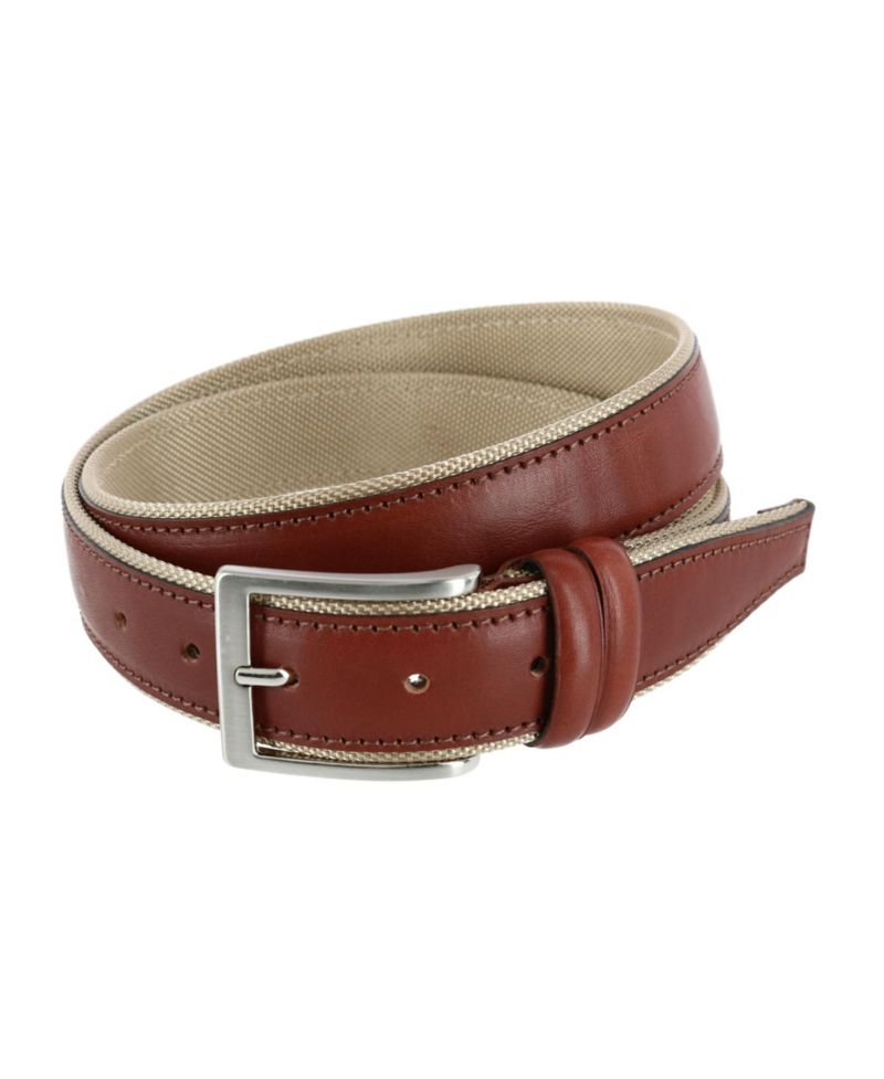 Men's The Back Nine 35mm Full Grain Leather with Nylon Lining Golf Belt