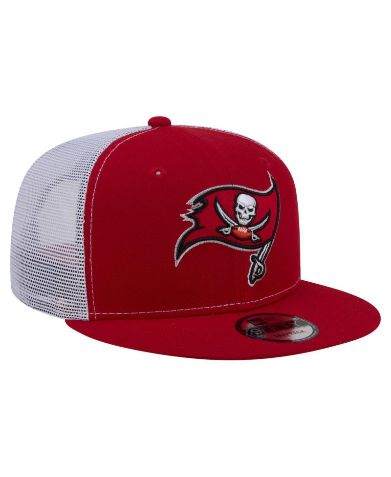 Men's Red Tampa Bay Buccaneers Core Team 9FIFTY Trucker Snapback Hat
