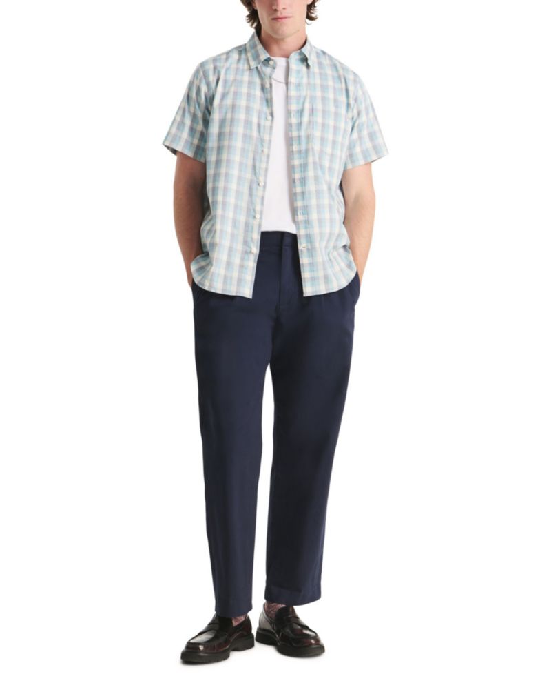 Men's Plaid Short-Sleeve Shirt