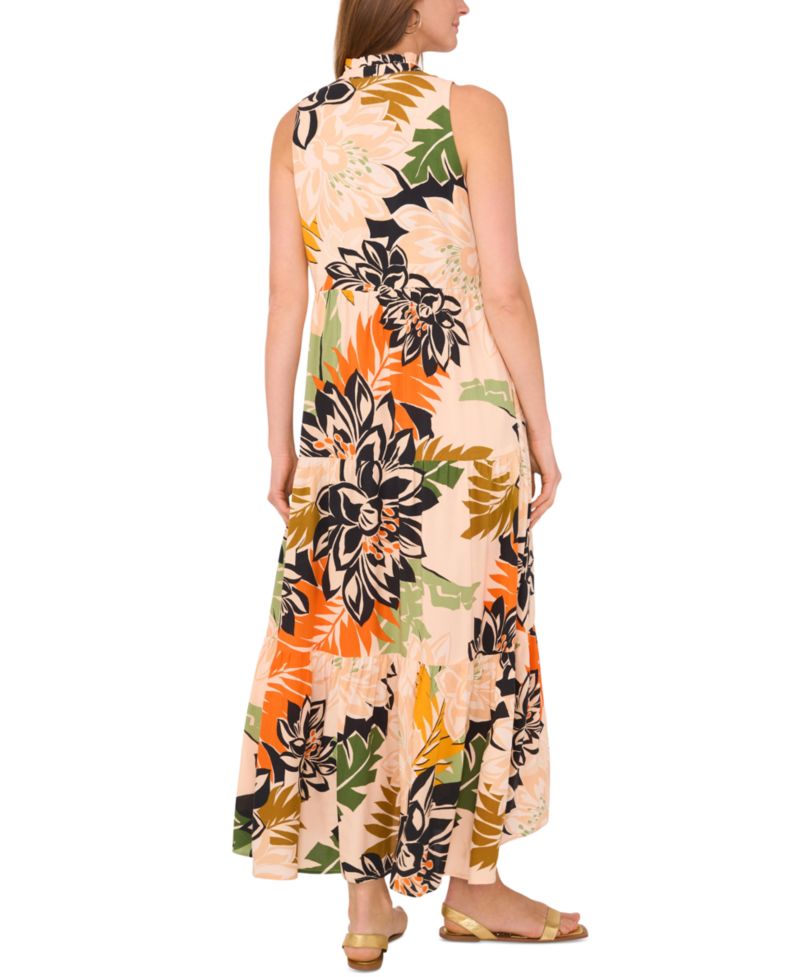 Women's Sleeveless Tiered Maxi Dress