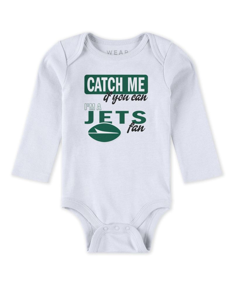 Baby Boys and Girls 3-Piece New York Jets Turn Me Around Bodysuits and Pants Set
