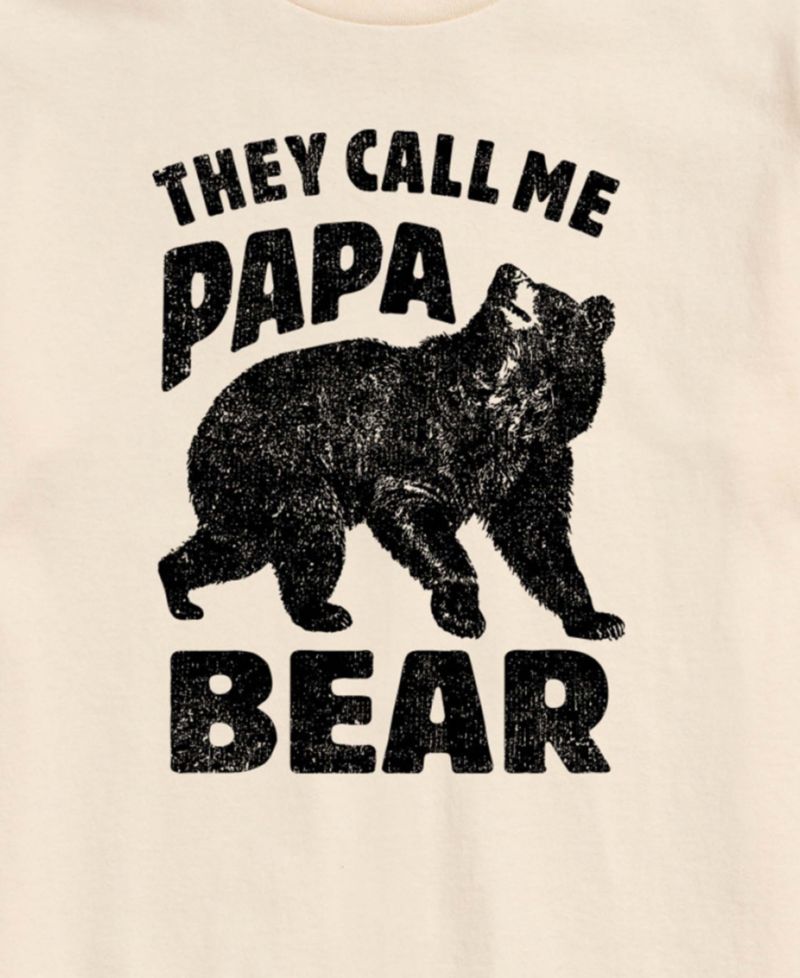 Men's Rugged Bear Graphic Short-Sleeve T-Shirt