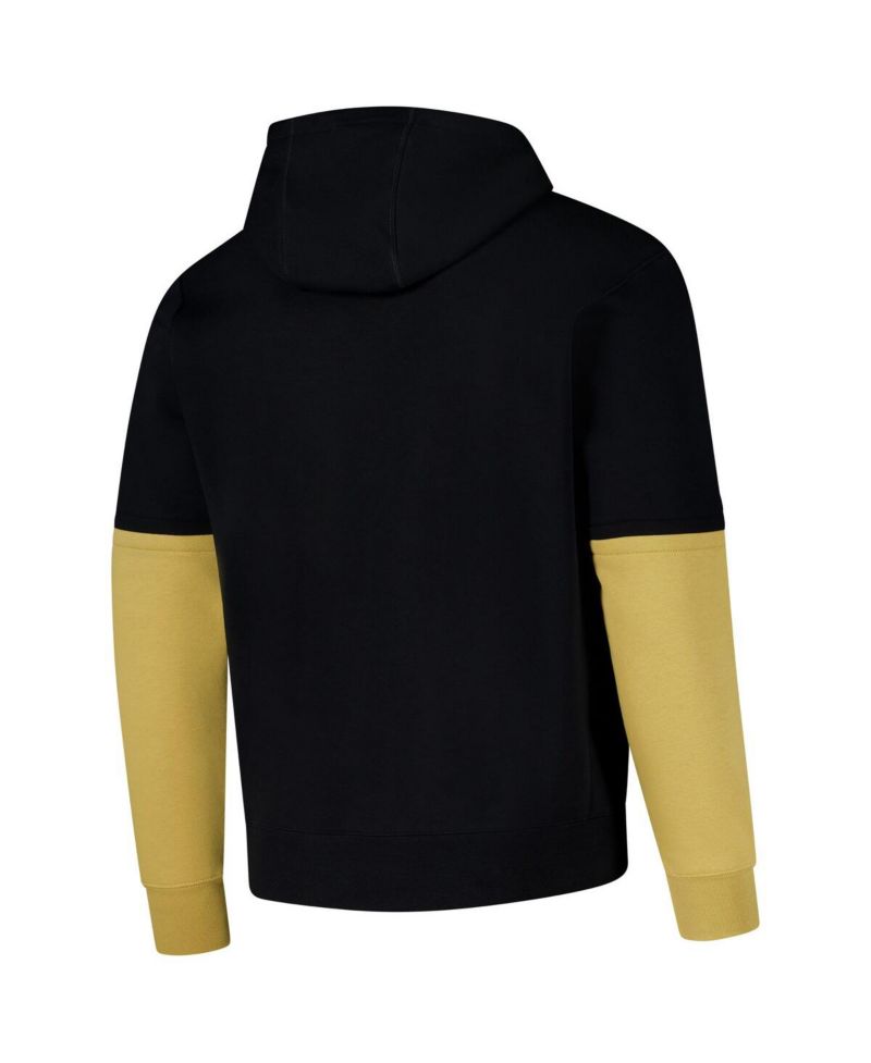Men's Black Vanderbilt Commodores 2024 Sideline Club Fleece Pullover Hoodie