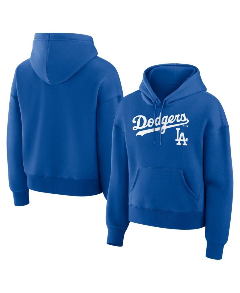 Women's Royal Los Angeles Dodgers Lockup Legacy Fleece Hoodie