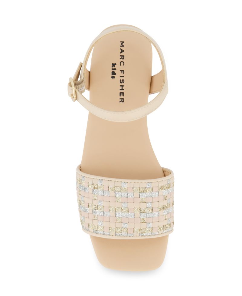 Little and Big Girls Hazel Woven Open Toe Sandals