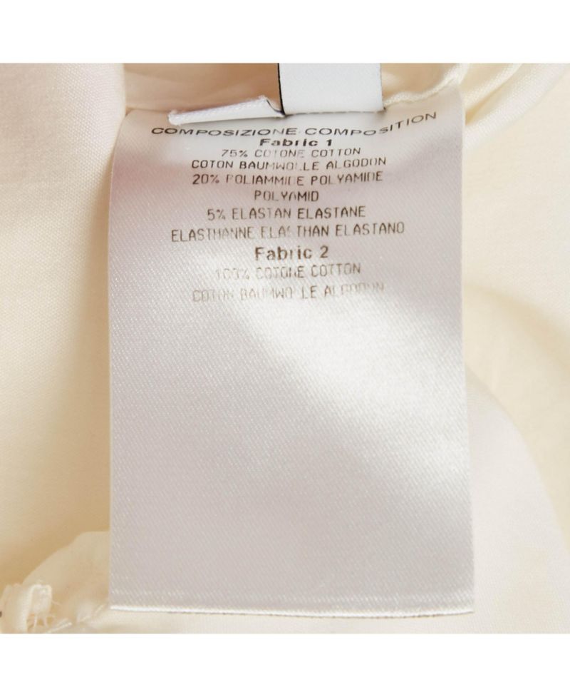 Women's Cream Cotton Long Sleeve Shirt