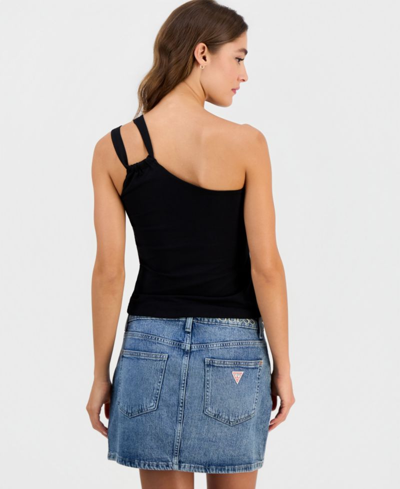 Women's Eira Off-Shoulder Asymmetric One-Shoulder Knit Top
