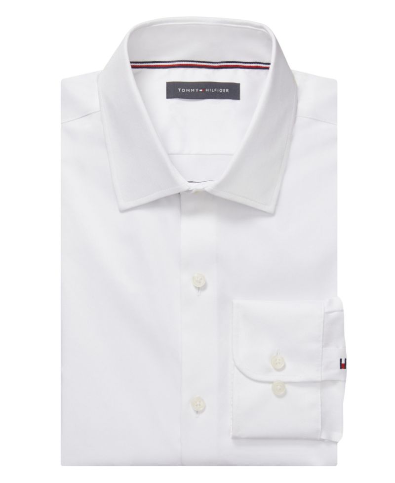 Men's Flex Wrinkle Free Stretch Twill Dress Shirt, Regular & Slim Fit