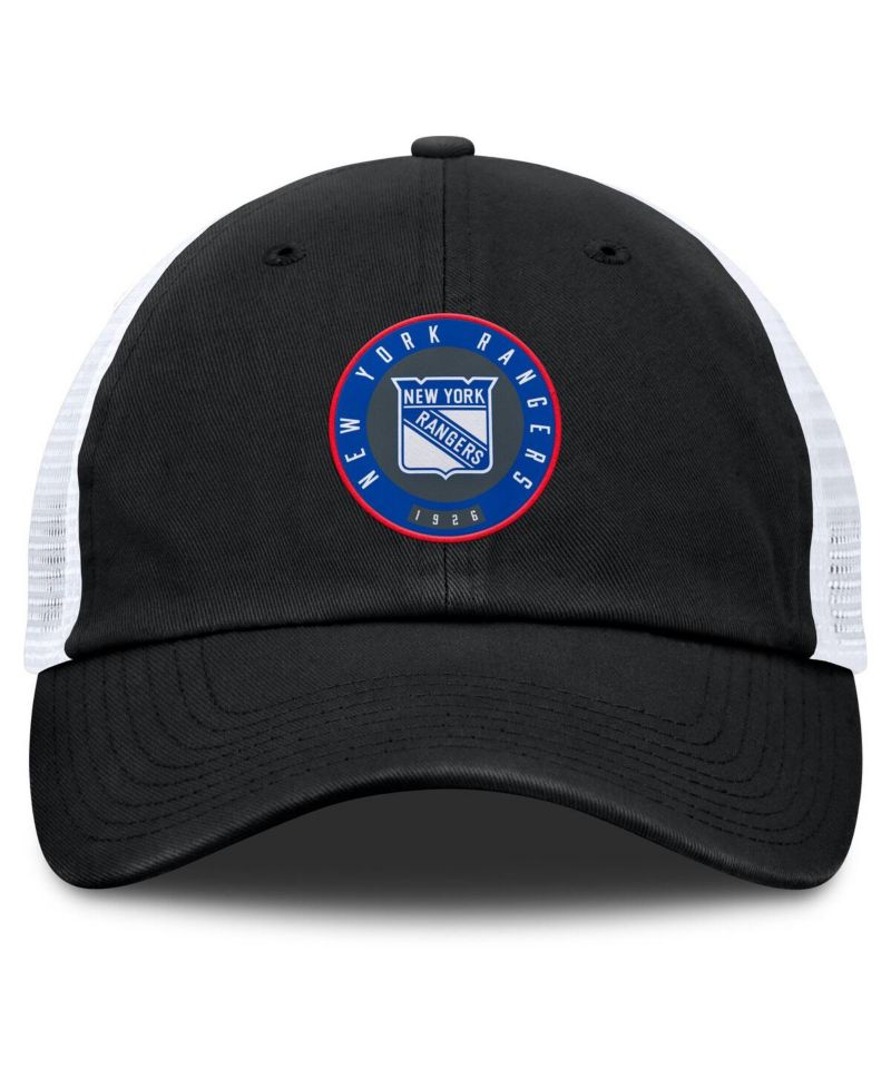 Men's Black/Gray New York Rangers Averie Trucker Adjustable Hat