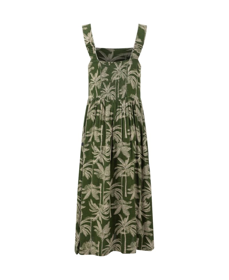 Women's Tatum Square Neck Midi Dress with Pockets