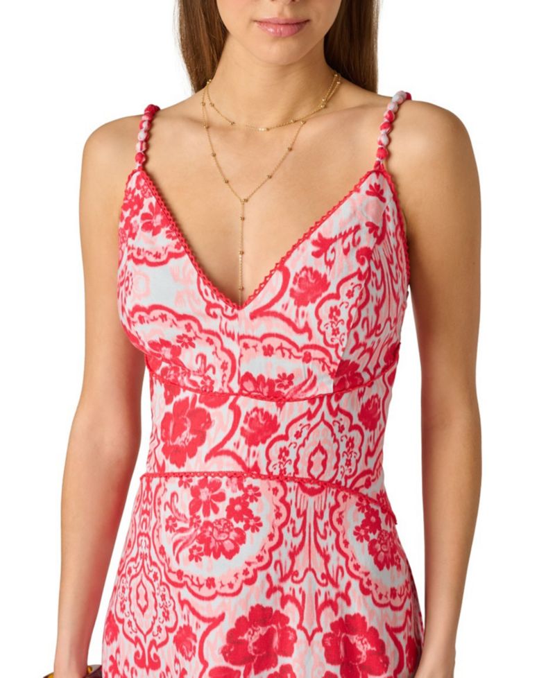 Women's V-Neck Midi Dress