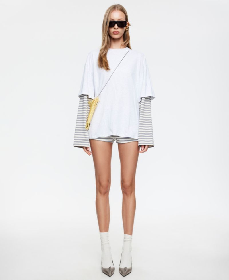 Women's Bottega Long-Sleeve Crewneck Shirt