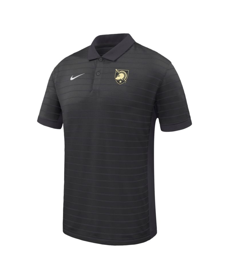 Men's Black Army Black Knights Victory Stripe Dri-FIT Polo Shirt