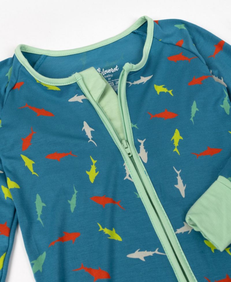 Baby Matching Family One-Piece Cooling Bamboo Viscose Footed Pajamas