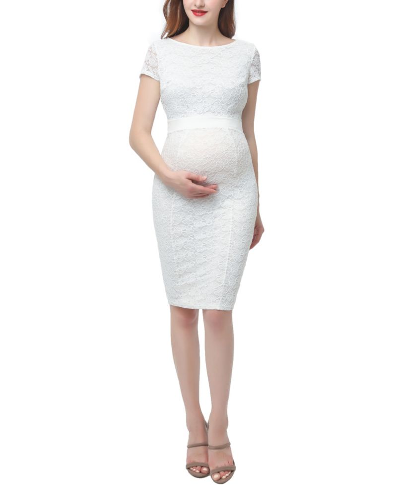 Women's Lace Trim Midi Dress