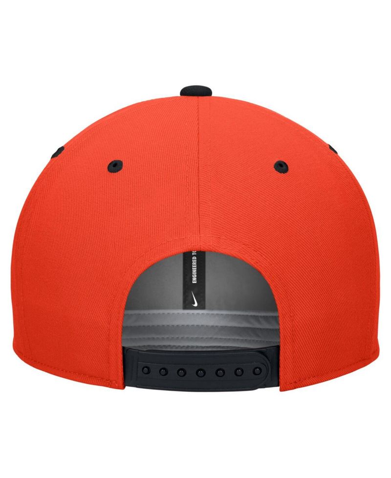 Men's White/Orange Oklahoma State Cowboys Pro Performance Snapback Hat