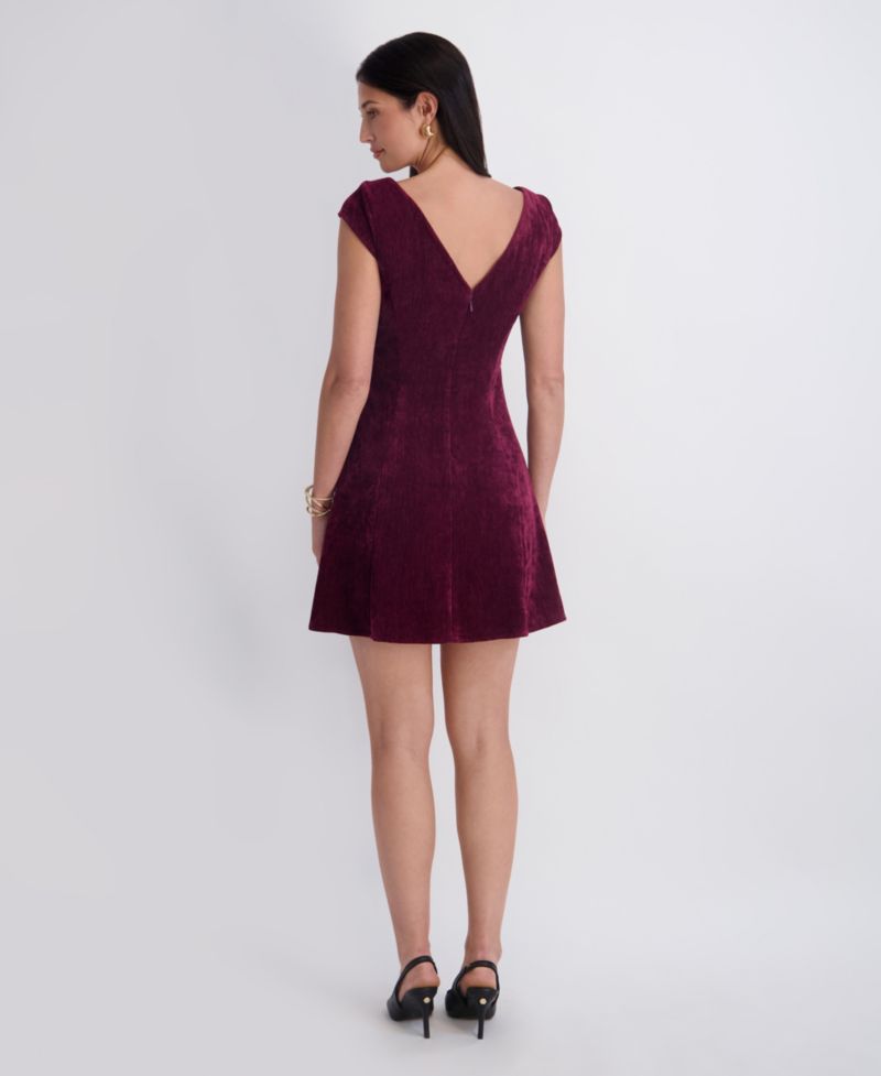 Women's Plush Chenille Mini A-Line Dress