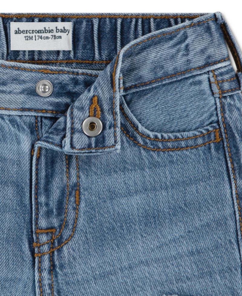 Baby Girls' Butterfly Low Rise Baggy Jeans