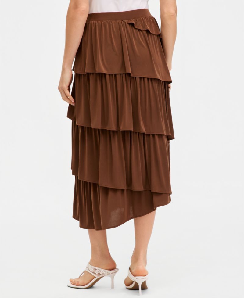 Women's Tiered Midi Skirt