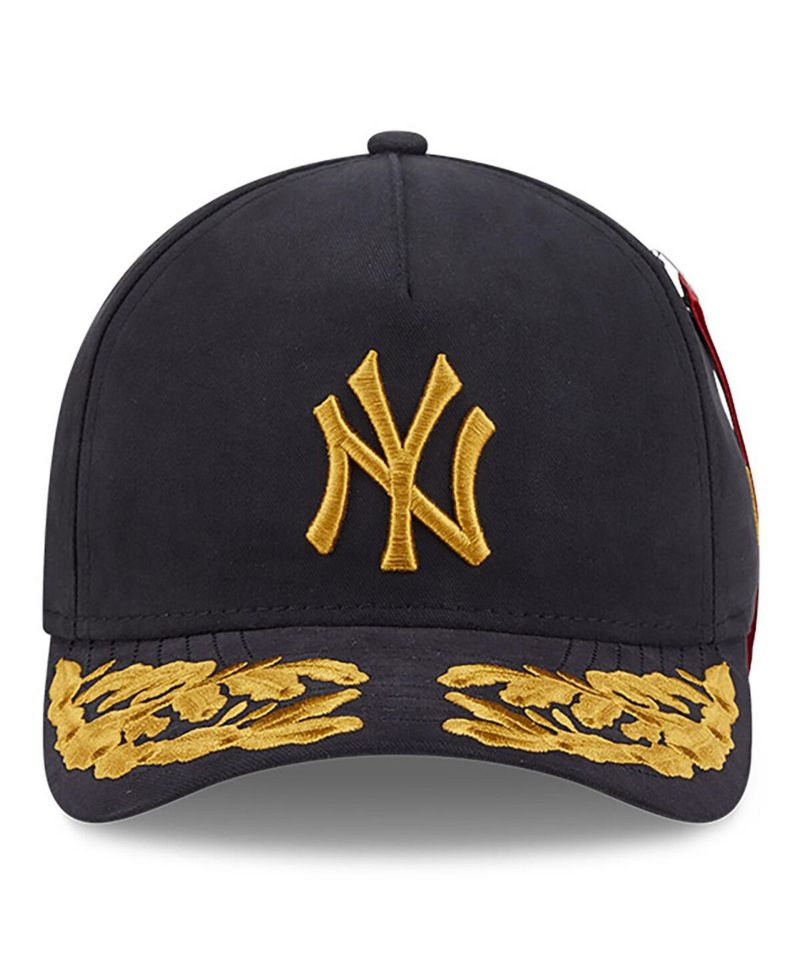 Men's Black New York Yankees A-Frame 9FORTY Adjustable Hat