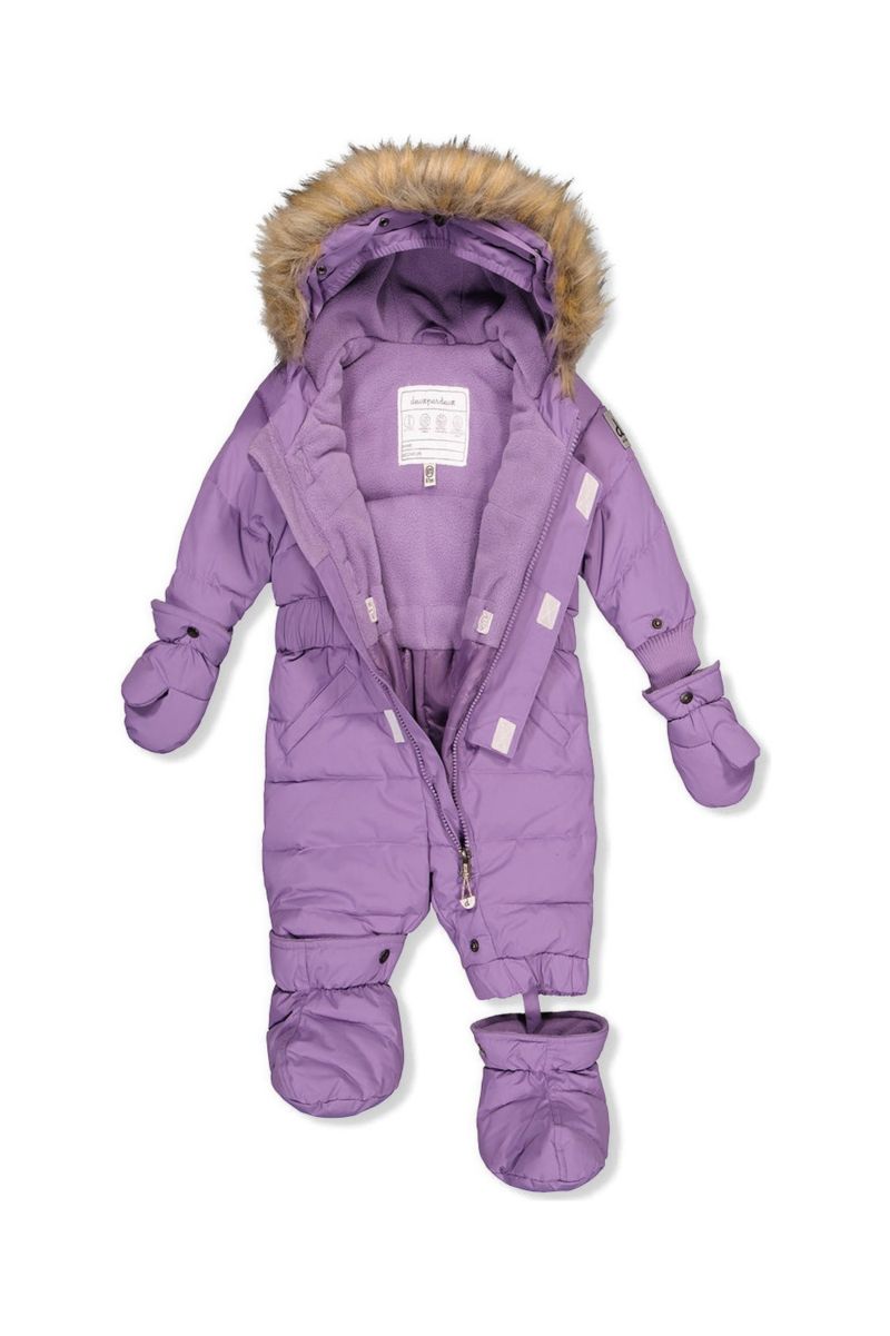 Baby Girls 6M TO 24M Original One Piece Puffy Snowsuit with Removable Mittens and Boots