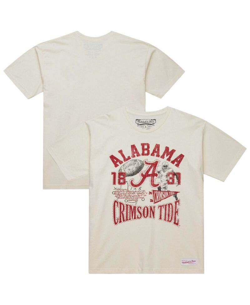 Men's Cream Alabama Crimson Tide Heritage Scholar T-Shirt