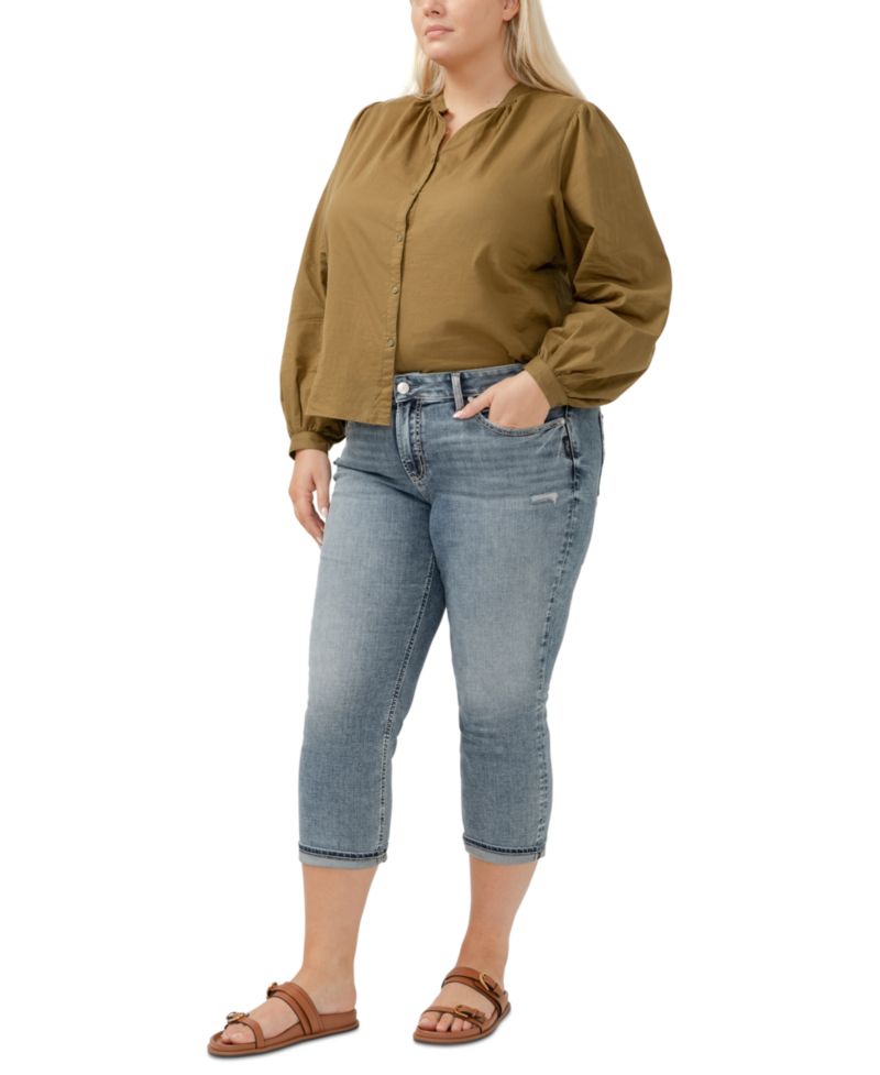 Plus Size Suki Mid-Rise Curvy Fit Capri