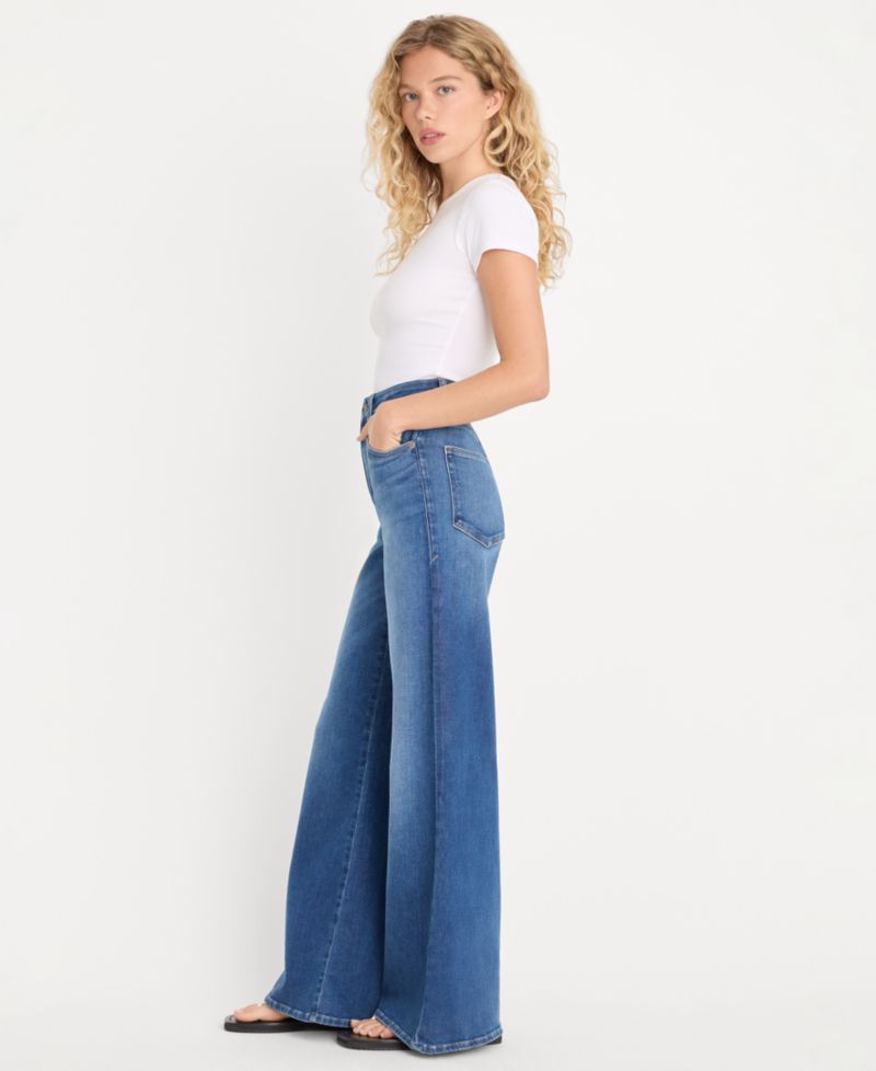 Petite Soft Tech Good Waist Palazzo Jeans