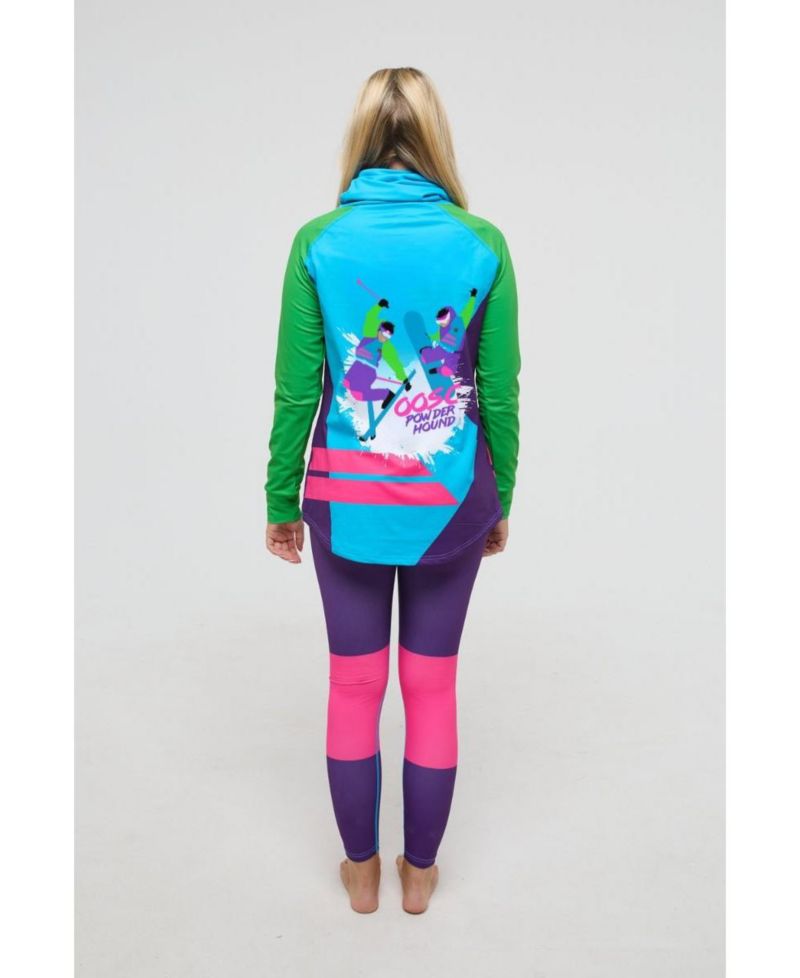 Women's High Neck Baselayer Top - Powder Hound