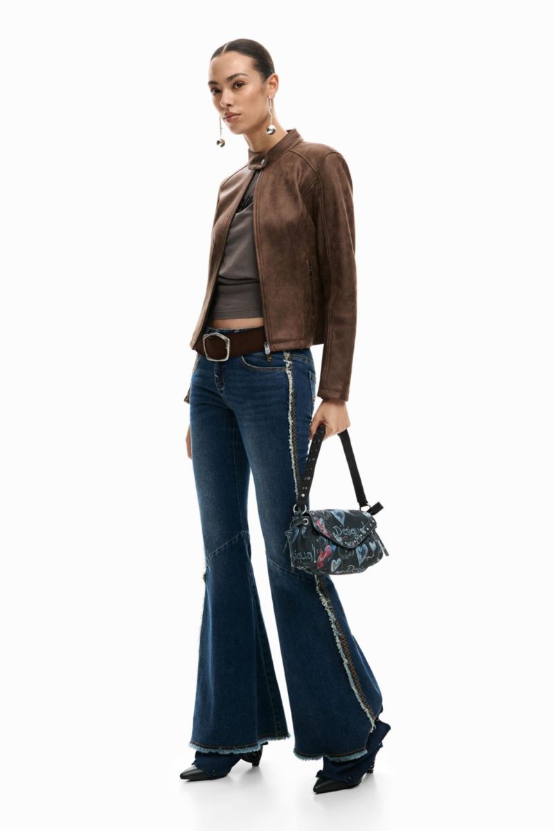 Women's Frayed Flare Jeans