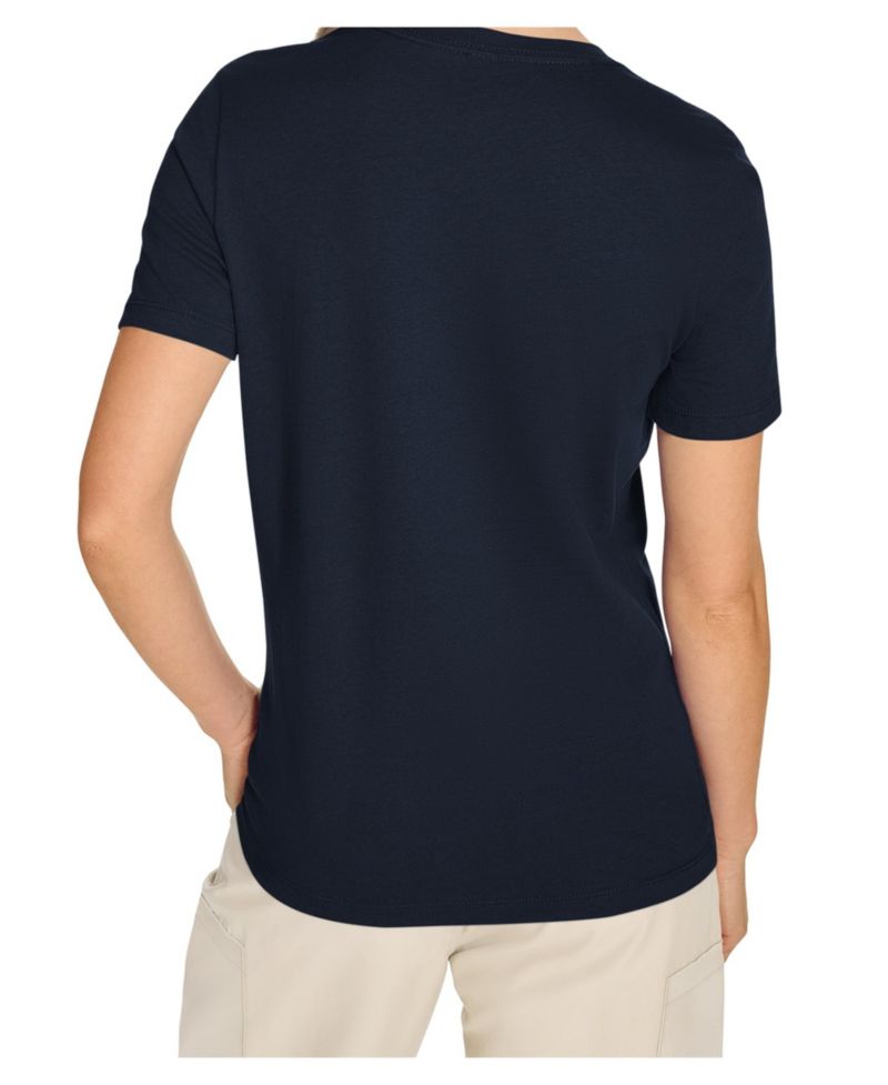 Women's Navy Detroit Tigers Team Motif Mascot T-Shirt