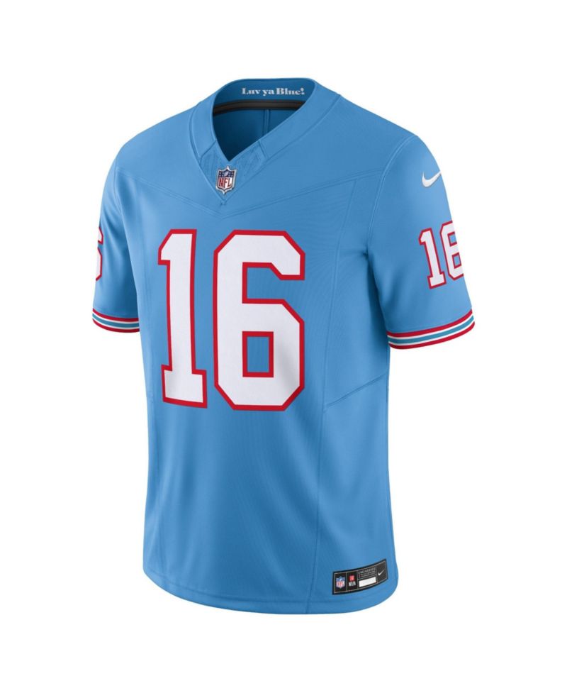 Men's Treylon Burks Light Tennessee Titans Oilers Throwback Vapor F.U.S.E. Limited Jersey