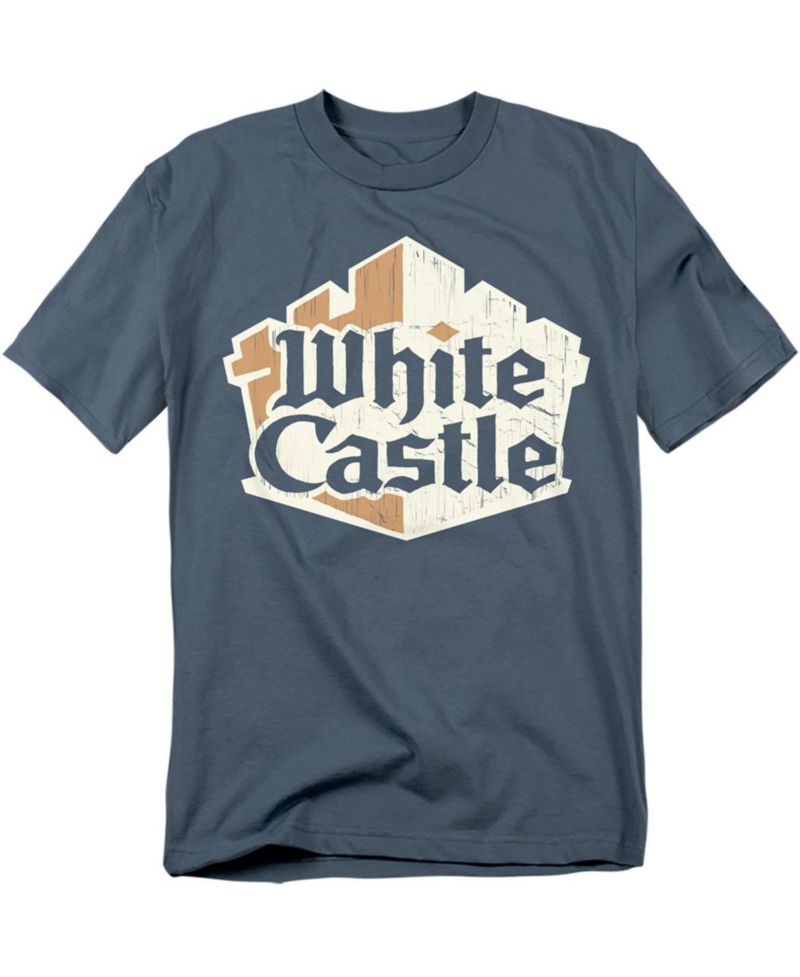 Men's White Castle Torn Logo T-Shirt