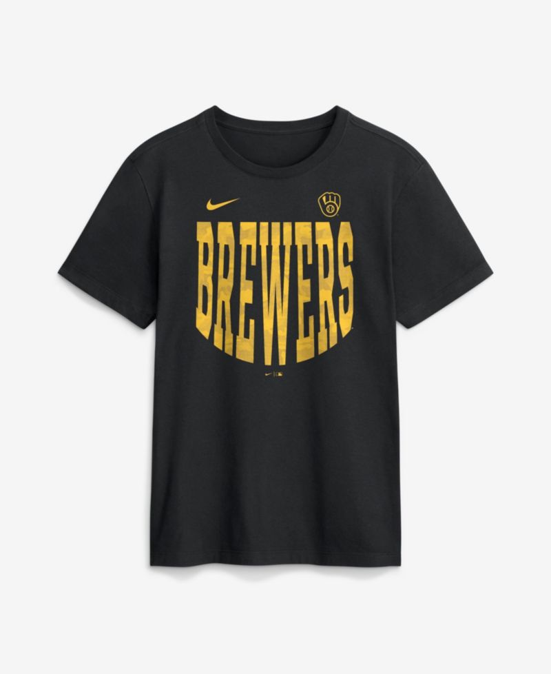 Men's Milwaukee Brewers Velocity Camo-Print Jersey T-Shirt