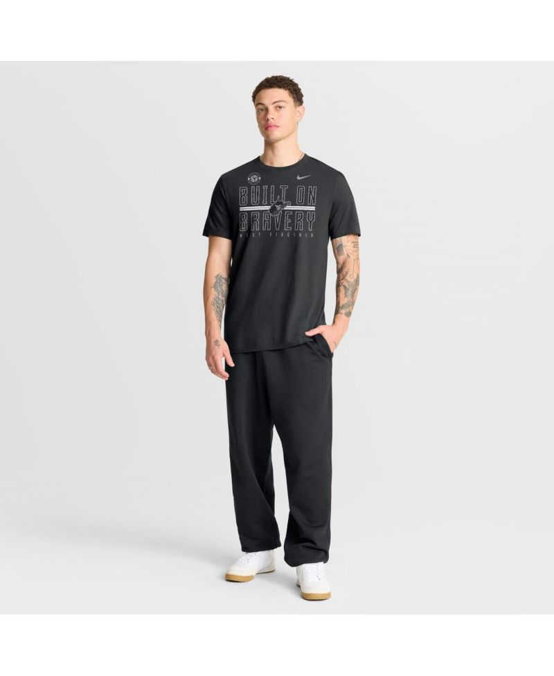 Men's Black West Virginia Mountaineers Built on Bravery T-Shirt