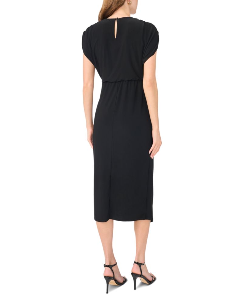 Women's Jersey Wrap Midi Dress