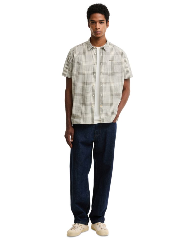 Men's Carrock Checked Seersucker Summer Shirt