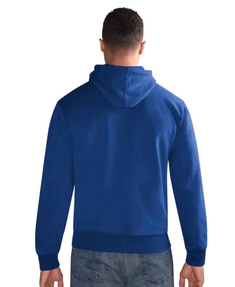 Men's Royal Los Angeles Rams Hoodie and Cuffed Knit Hat Combo Pack