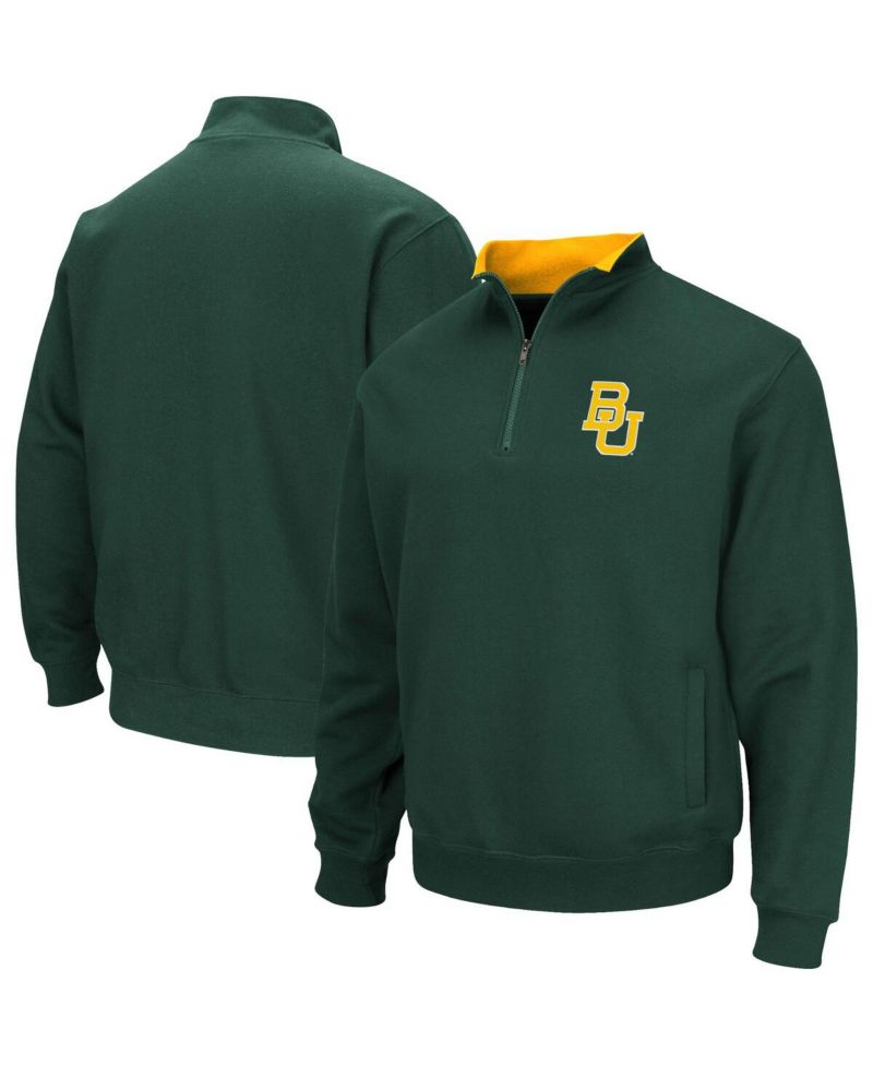 Men's Green Baylor Bears Tortugas Quarter-Zip Sweatshirt