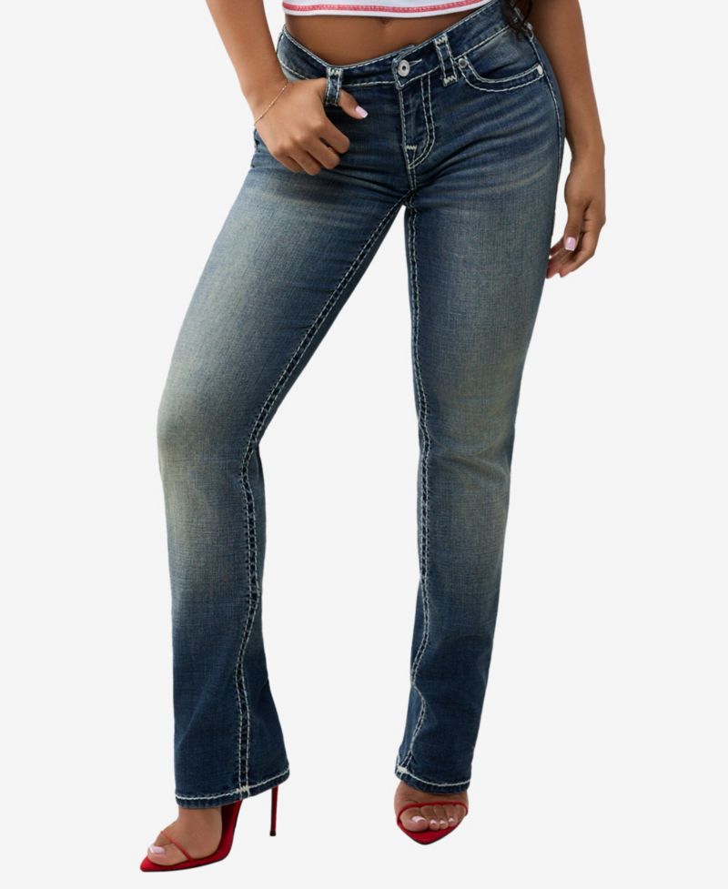 Women's Billie Stretch Medium Wash Straight-Leg Jeans