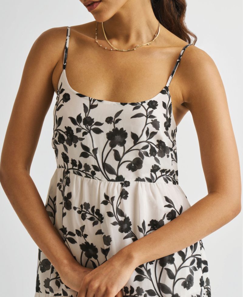 Women's Strappy Tiered Maxi Dress