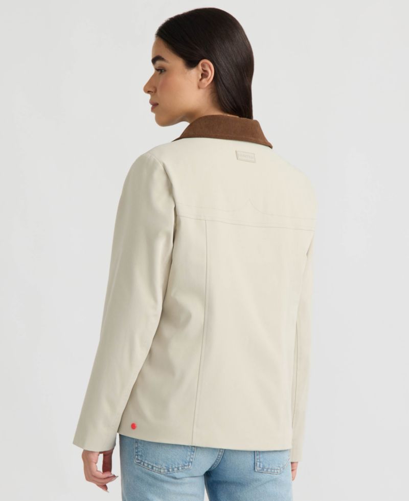 Women's Corduroy Collar Lined Jacket