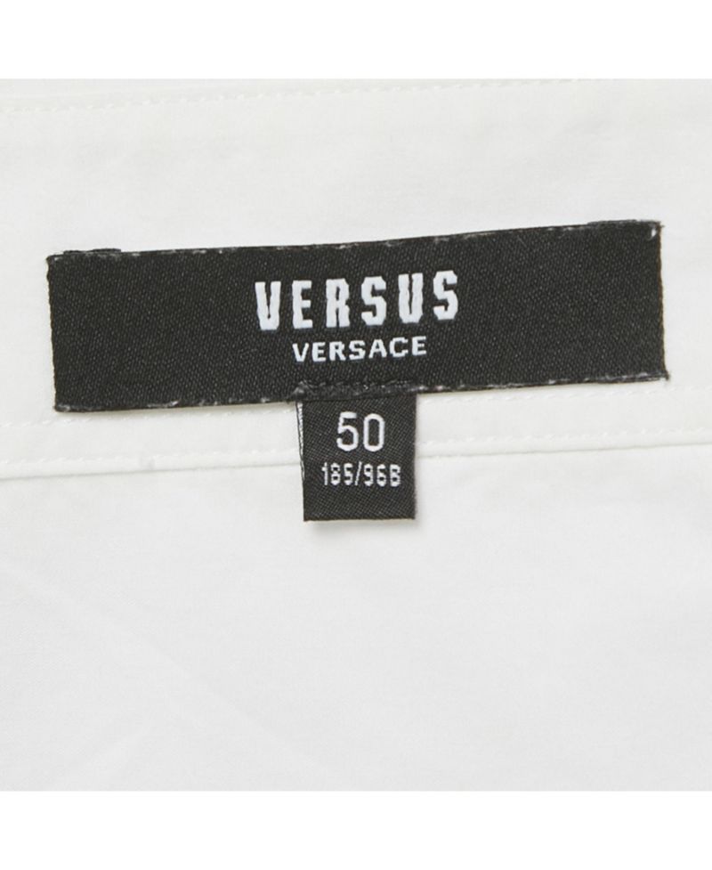 Men's White Cotton Logo Printed Shirt