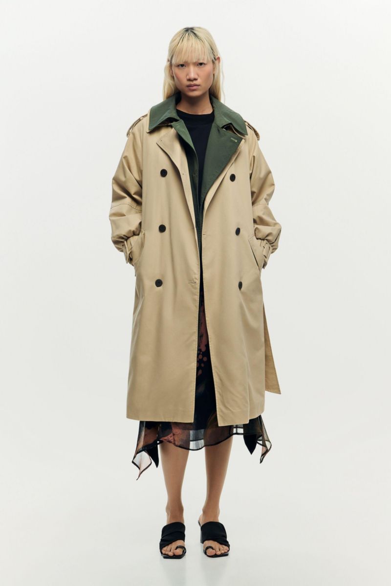 Women's Double-lapel trench coat
