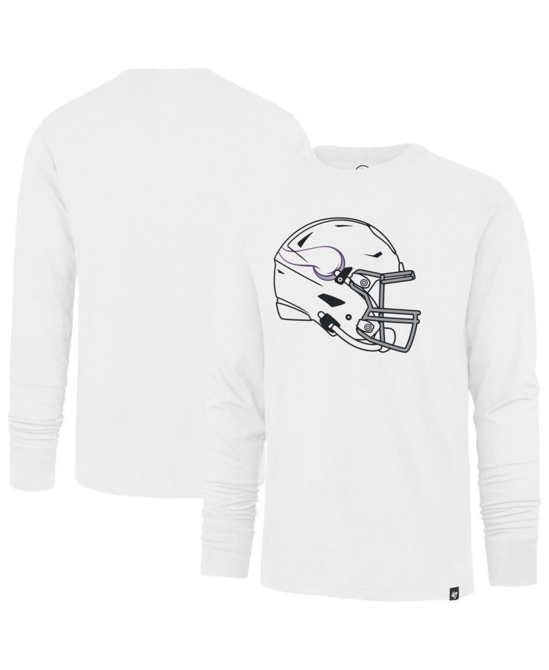 Men's White Minnesota Vikings Imprint Long Sleeve T-Shirt