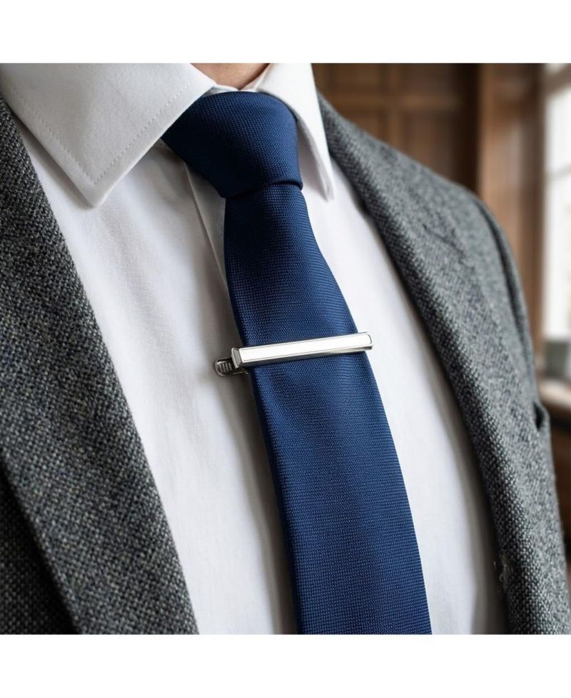 Men's Sterling Silver 60x6mm Tie Bar