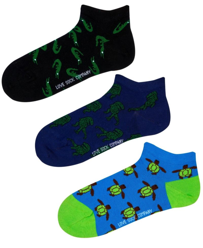 Women's Ankle Bundle 1 W-Cotton Novelty Socks with Seamless Toe, Pack of 3