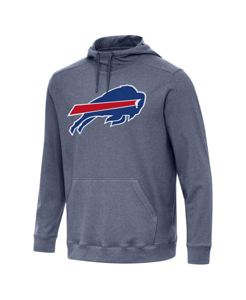 Men's Heather Navy Buffalo Bills Cloud Pullover Hoodie