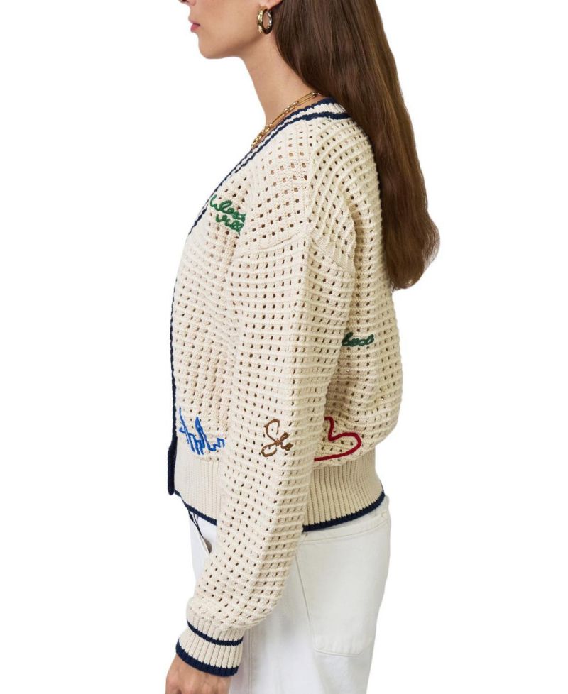 Women's Chelsea Embroidered Cardigan Sweater